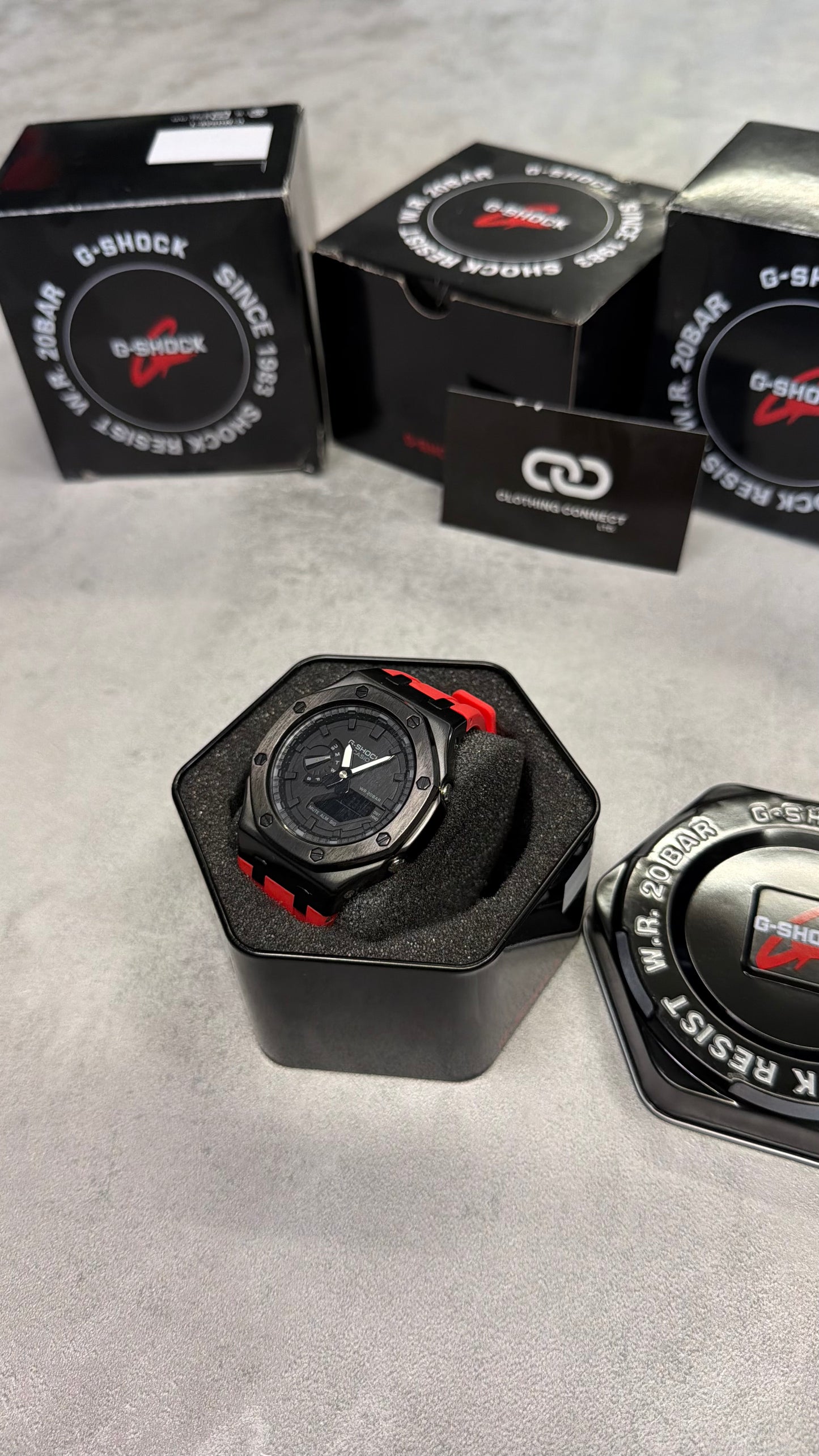 Casio Modified G-Shock 'Red, Black'