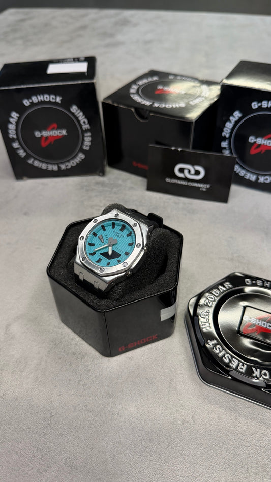 Casio Modified G-Shock 'Black, Tiffany Blue'