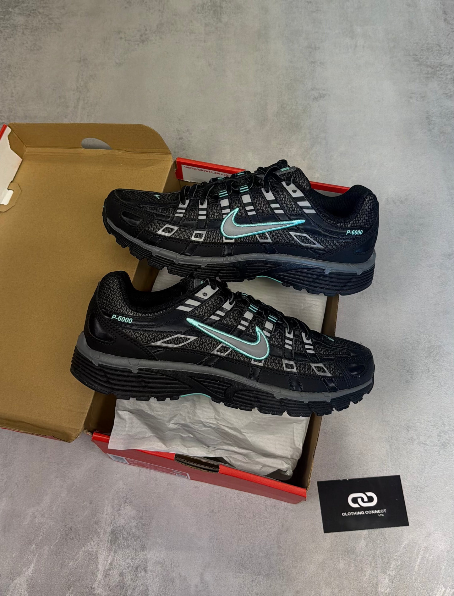 Nike P-6000 'Black, Turquoise'