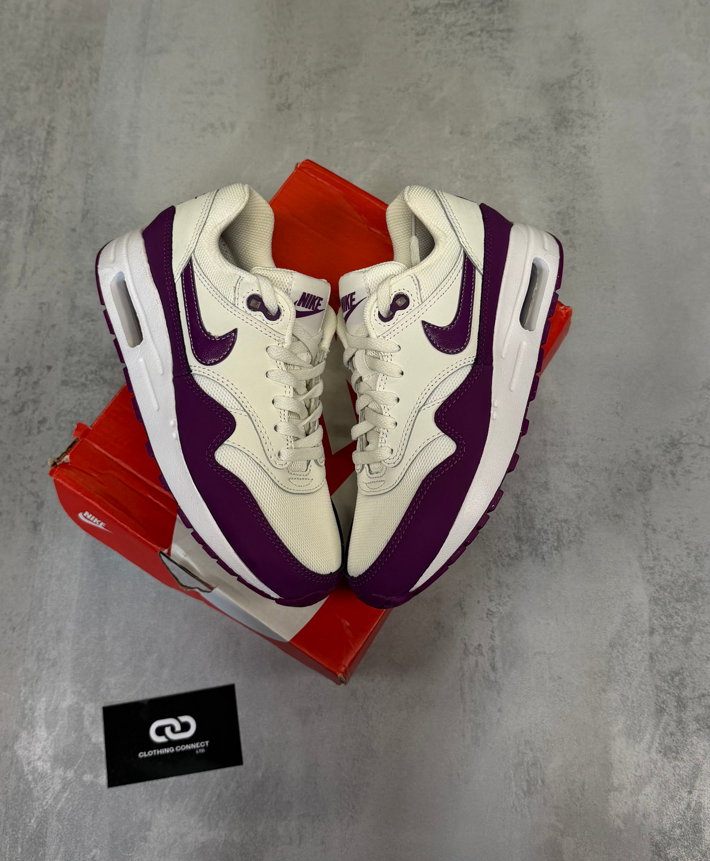 Nike Air max 1 'White, Purple'